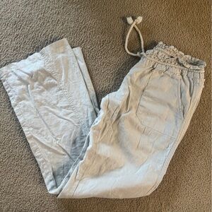Light beige Roxy Drawstring Pants